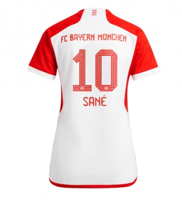 Lacne Ženy Futbalové dres Bayern Munich Leroy Sane #10 2023-24 Krátky Rukáv - Domáci